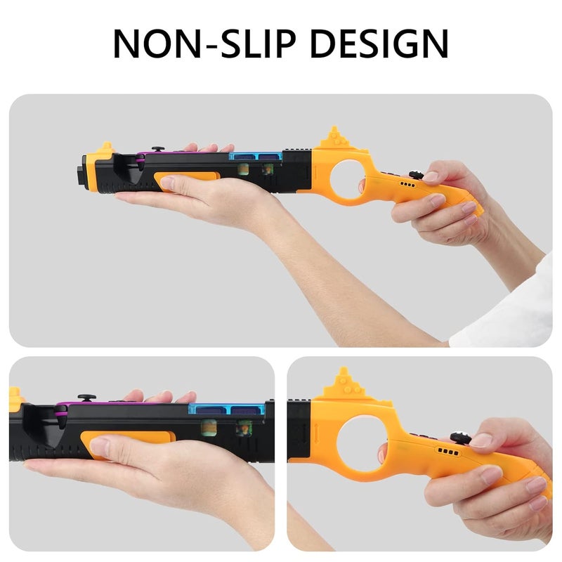 Geekria Game Gun Compatible with Nintendo Switch/OLED Joy-Cons Grip, Fit for Splatoon, Resident Evil, Hunting Simulator, Wolfenstein, Sniper Elite, Juarez, Type Shooting Gaming Accessories - Image 2
